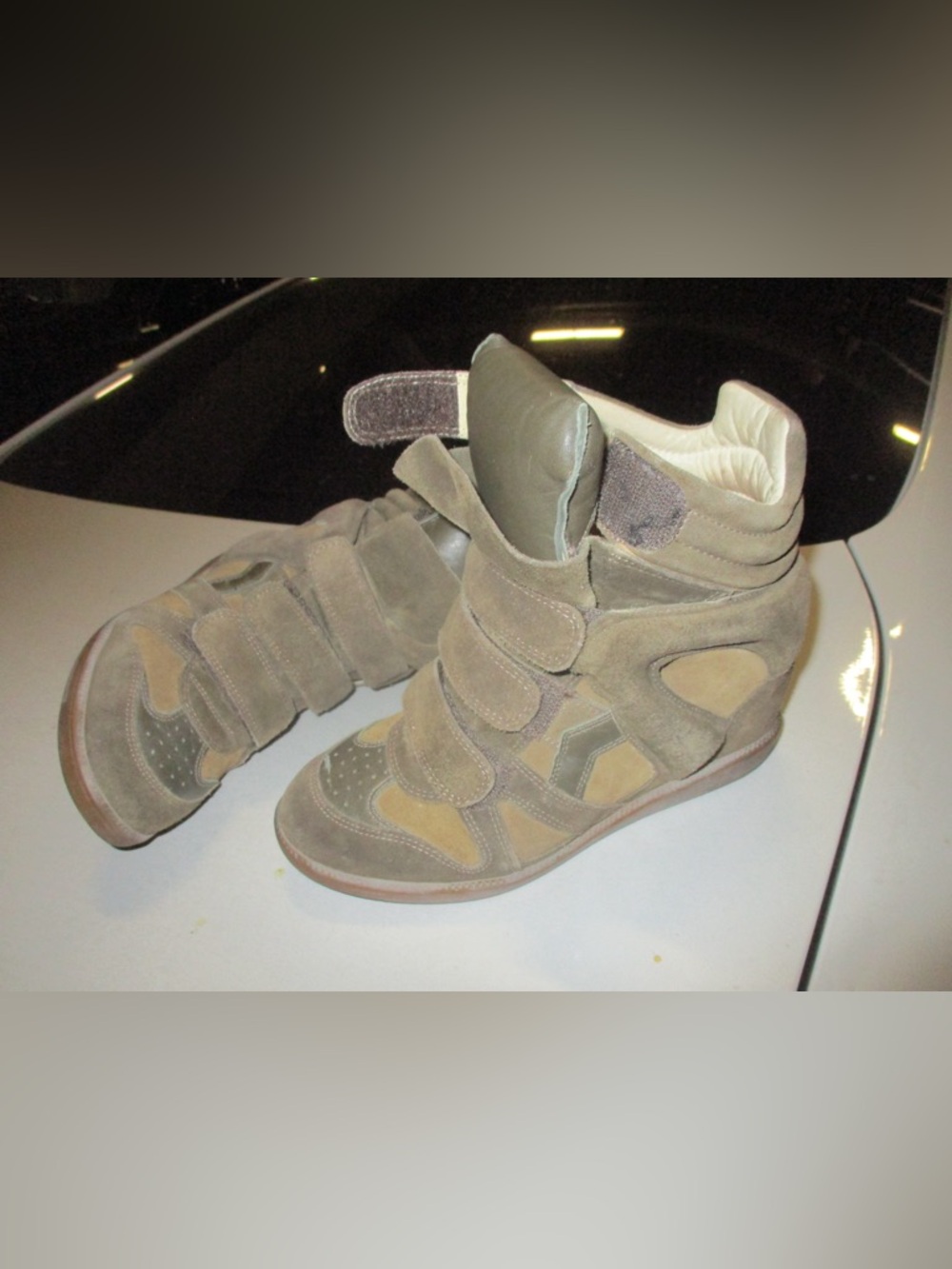 Isabel Marant Bekett Wedge Sneakers – Brown Suede (EU 38/US 7)